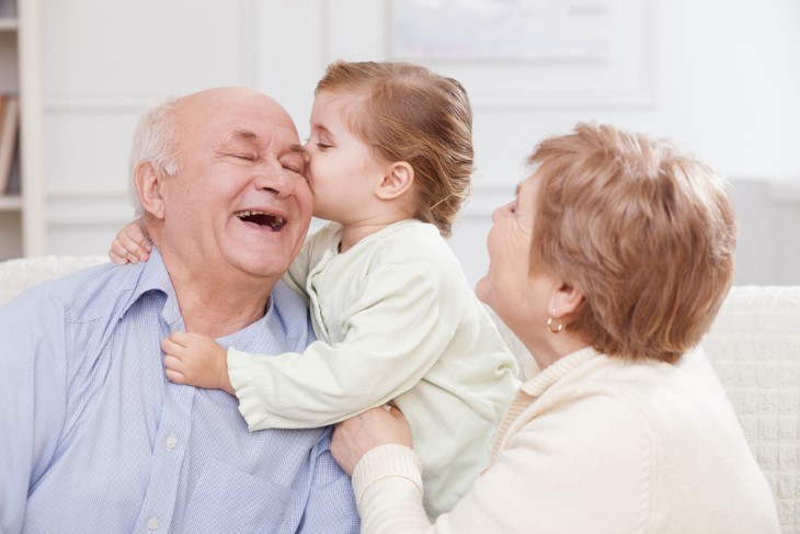 grandparents with girl