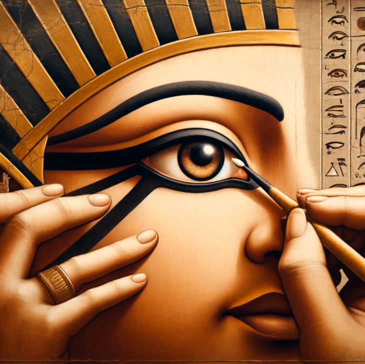 Maquillaje de ojos egipcio