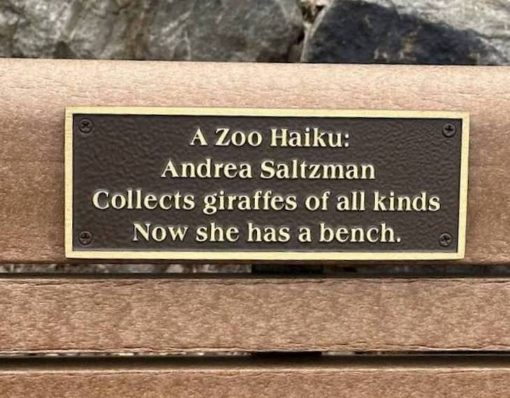 Funny & Heartwarming Bench Plaques 