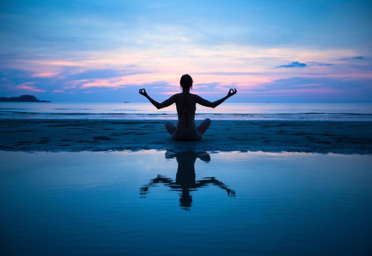 mindfulness on a beach