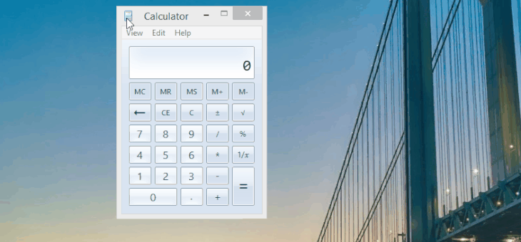 Computer tips: Gif of expanding the calculator in the Windows program