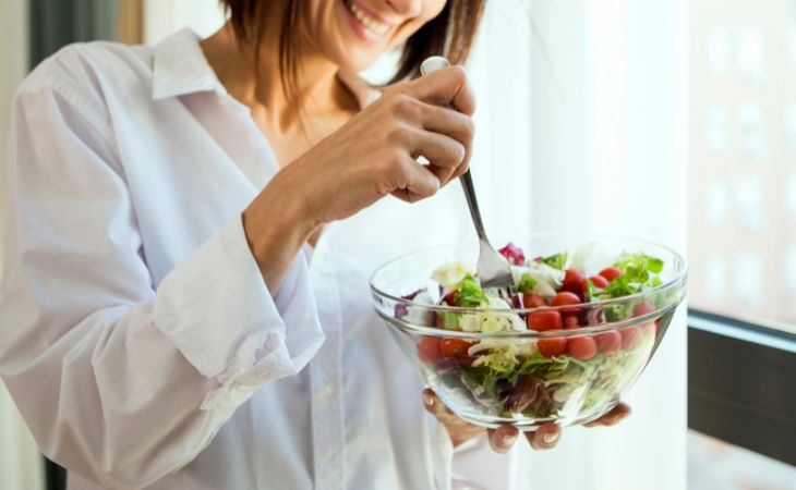 What is Functional Food: A woman eating a salad