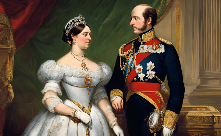 Rainha Victoria e Principe Albert 