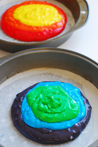 How To Make Rainbow Cake