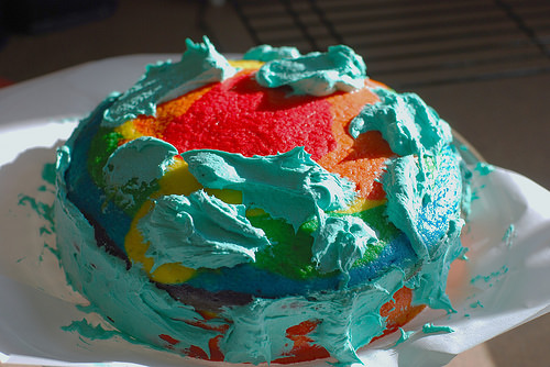 How To Make Rainbow Cake