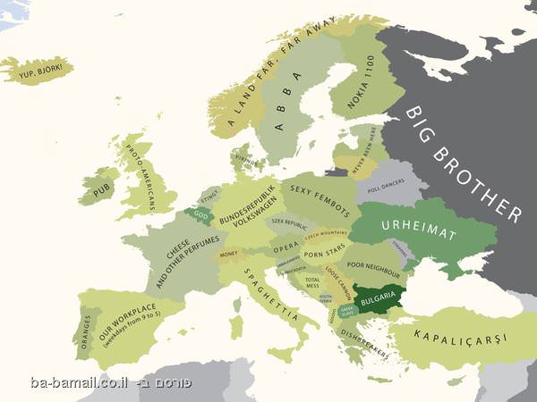 Funny Map of Europe