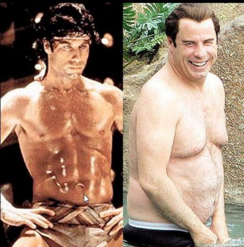 before and after  John Travolta