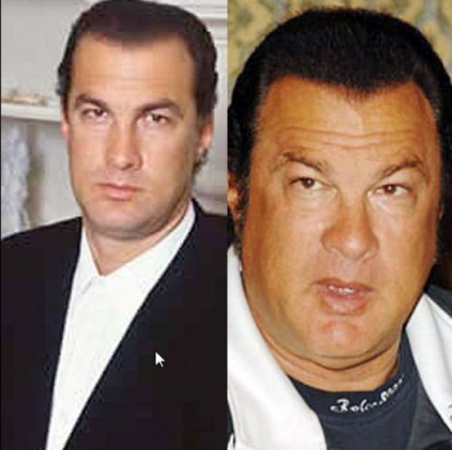 before and after Steven Segal