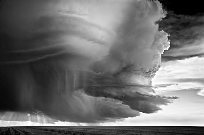 black and white storm photos