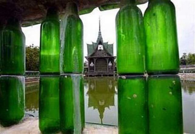 beer bottle temple