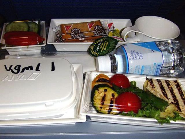 airline food photos
