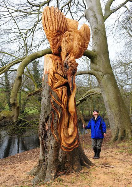 beautiful wood art