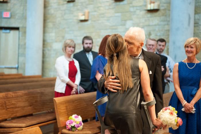 dying father walking down the aisle