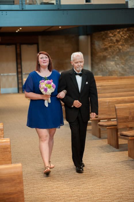 dying father walking down the aisle