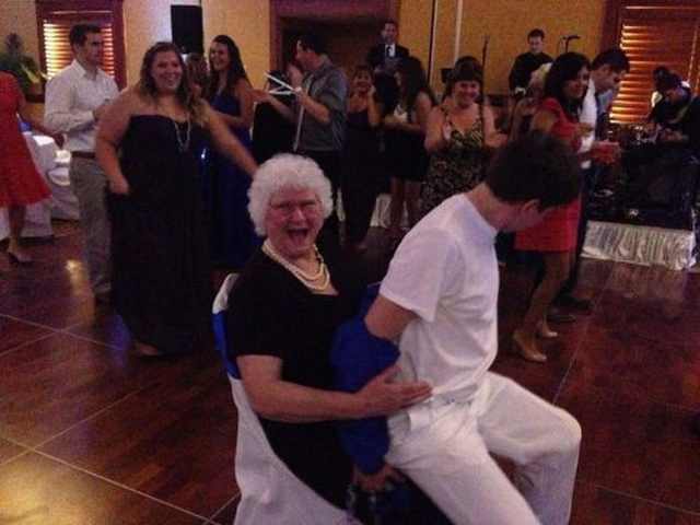 old people having fun