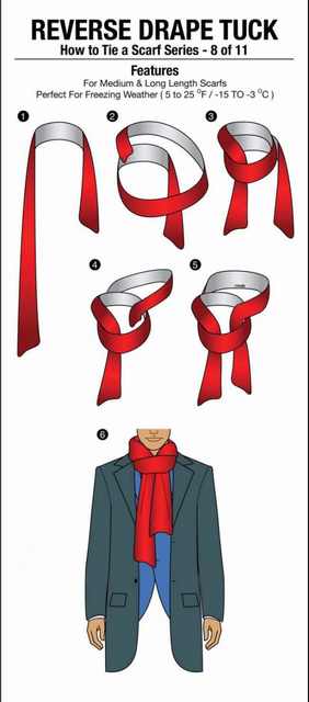 tying scarfs