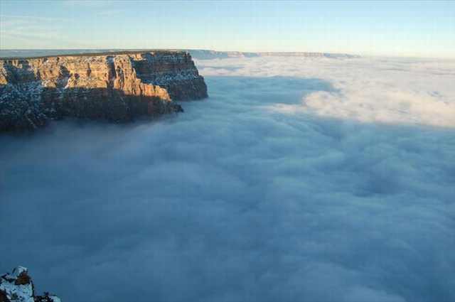 grand canyon fog