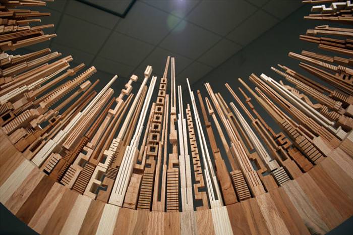 Wooden Cityscapes of James McNabi!