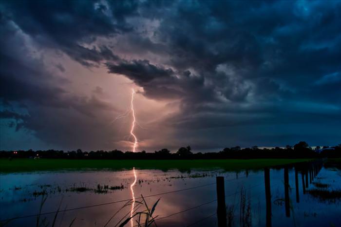 lightning strikes