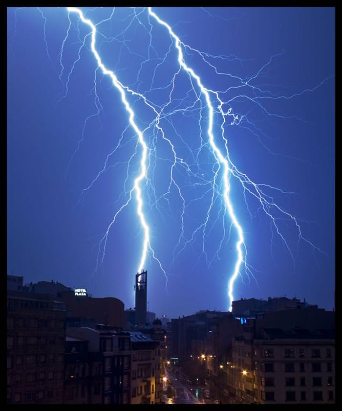 lightning strikes