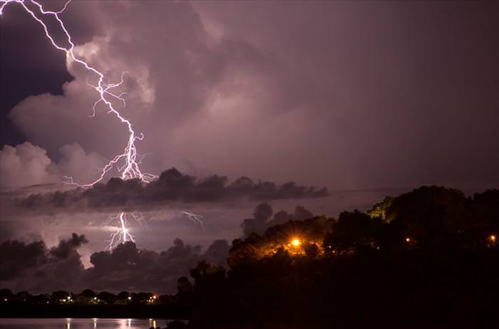 lightning strikes