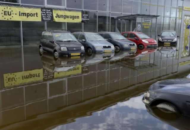 German cars underwater