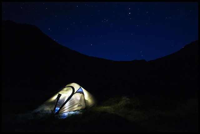 photos of camping under stars