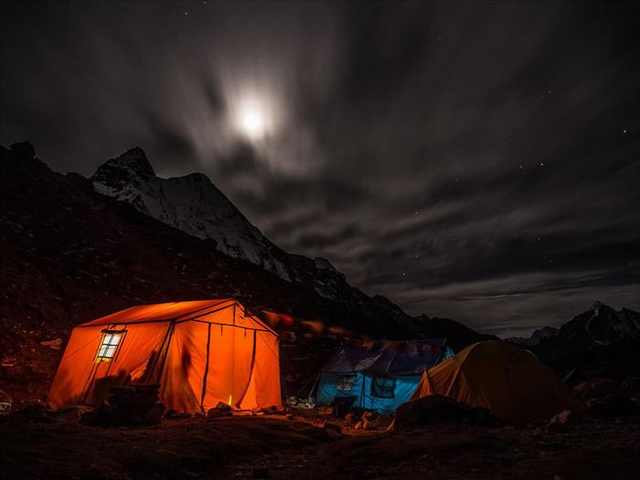 photos of camping under stars