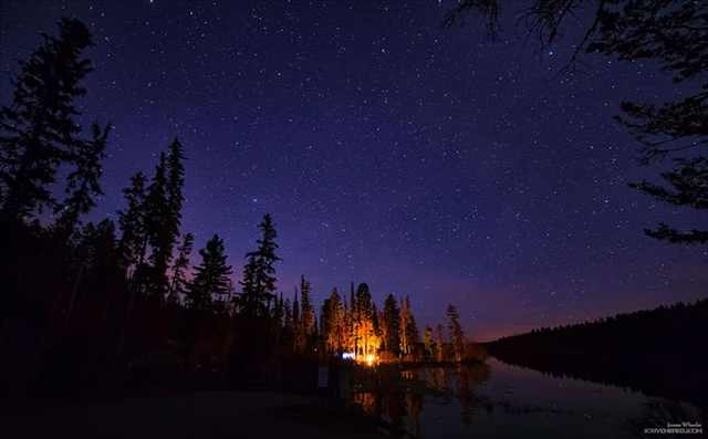 photos of camping under stars