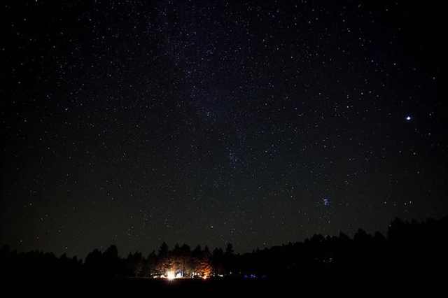 photos of camping under stars