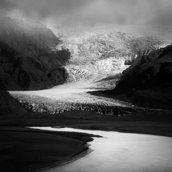 Iceland in black and white photography