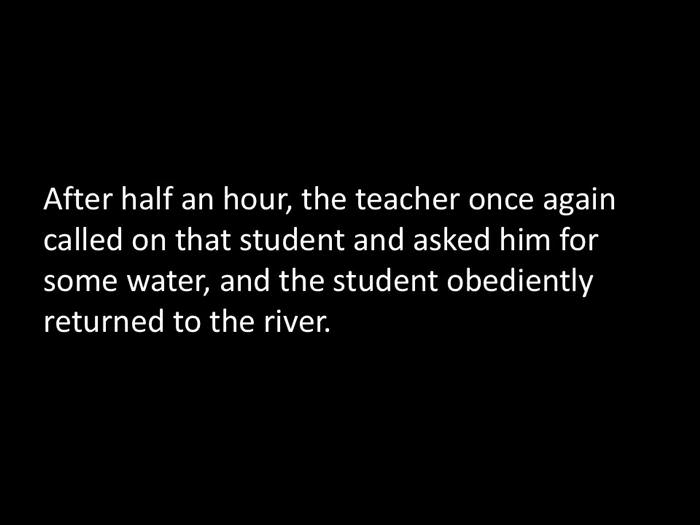 old teacher and river