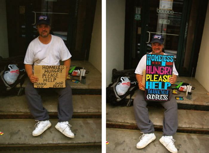 signs for the homeless