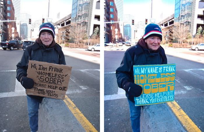signs for the homeless