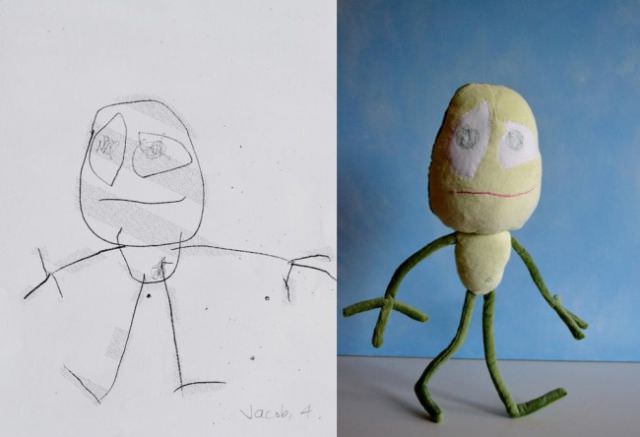 drawings become toys