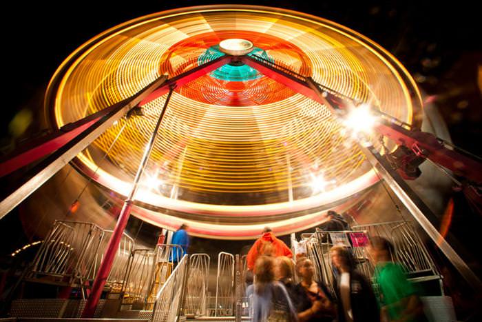 ferris wheels slow exposure