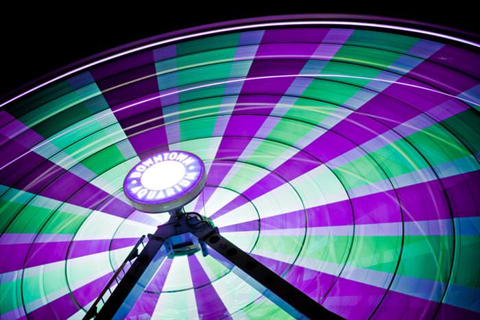 ferris wheels slow exposure