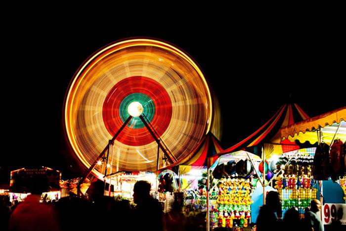 ferris wheels slow exposure