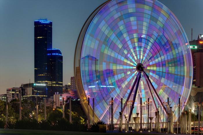 ferris wheels slow exposure