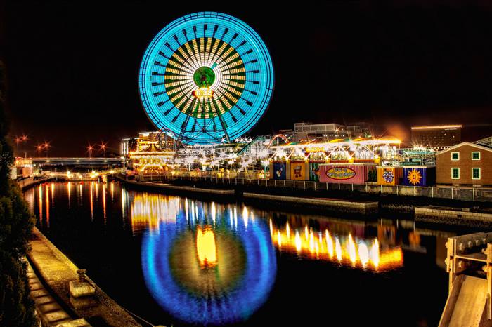 ferris wheels slow exposure