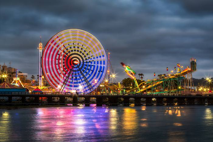 ferris wheels slow exposure