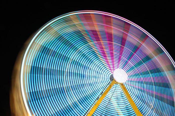 ferris wheels slow exposure