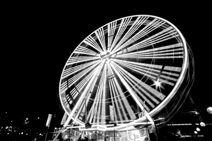 ferris wheels slow exposure