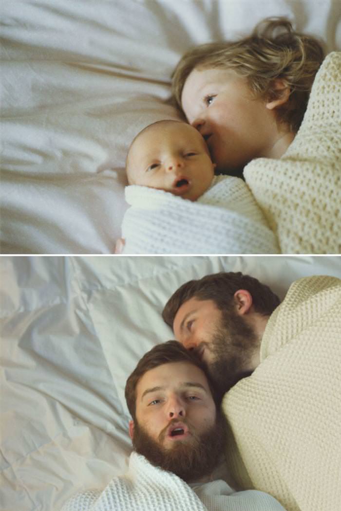 brothers recreating photo
