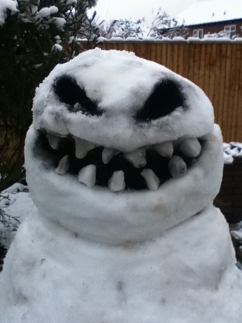 creative snowman