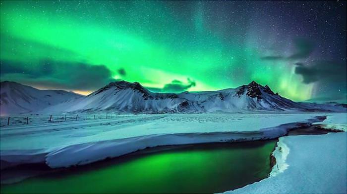 Aurora Borealis Greenland and Iceland