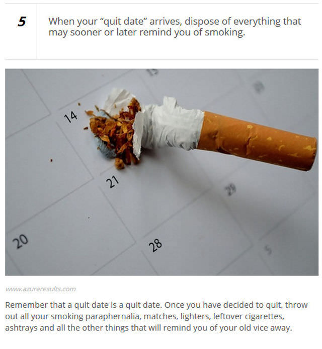 25 tips to stop smoking