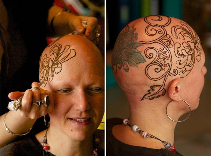 Henna tattoos for cancer patients