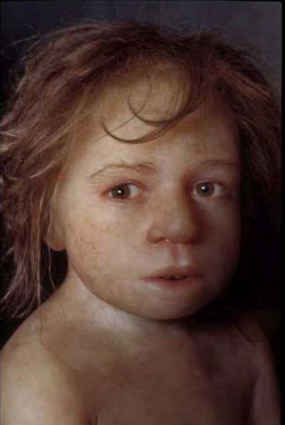 humanoid reconstructions - Neanderthal Child