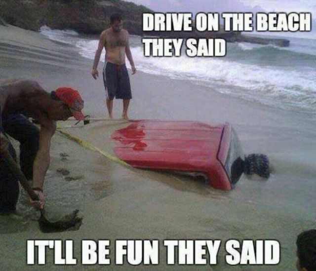 funny beach people